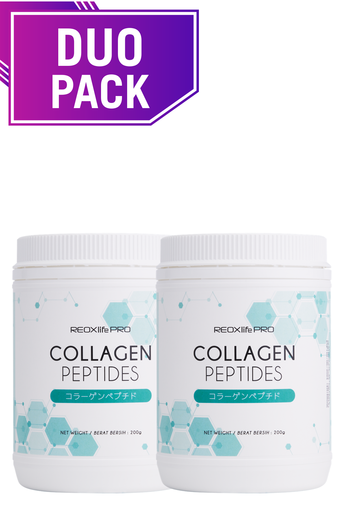 REOXlife PRO Collagen Peptides - 200G (DUO PACK)